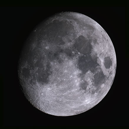 The Moon seen only a few days from full